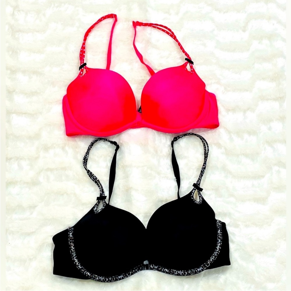 Victoria Secret Sexy Little Things pink and black bra. Size 34D.